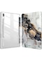 Samsung Galaxy Uyumlu Tab İçin S9 Fe 11 S10 Artı 12.4 İnç 2023 Kılıf Kalem Tutucu Cloudy Marble Tab S7 Plus 12.4 Arka Kapak
