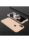 Tecno-Xiaomi Mi 8 - Kılıf 3 Parçalı Parmak İzi Yapmayan Sert Ays Kapak - Gold