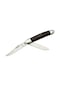 K-21 Linder Çiftli / Çift Ağızlı Çakı 14,5 Cm - Ahşap Saplı, Manuel