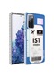 Kilifone - Samsung Uyumlu Galaxy S20 Fe - Kılıf Kenarlı Renkli Desenli Elegans Silikon Kapak - No4