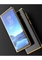 Tecno - Samsung Galaxy Uyumlu Note 9 - Kılıf Dört Köşesi Renkli Arkası Şefaf Lazer Silikon Kapak - Gold