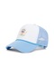 Unisex Kız Mektup Baskı Beyzbol Net Kapaklar Bahar Yaz Açık Güneş Koruyucu Sky Blue Sky Blue