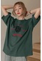 Unisex Majestic Baskılı T-shirt Yeşil