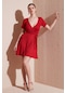 Lela Kadın Elbise 5864505y6 Koyu Kırmızı