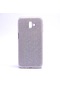 Kilifone - Samsung Uyumlu Galaxy J6 Plus - Kılıf Simli Koruyucu Shining Silikon - Gümüş