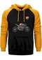 Ducati Supersport Sarı Renk Reglan Kol Kapşonlu Sweatshirt Sarı