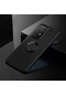 Kilifone - Huawei Uyumlu P40 Pro - Kılıf Yüzüklü Auto Focus Ravel Karbon Silikon Kapak - Siyah