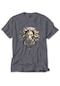 Silver And Gold Lion Gri Tişört Gri