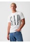 Gap V-everyday Soft Corp Logo Tee 866774001 Kısa Kol Tişört Erkek T-shirt Beyaz