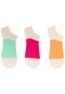 The Socks Company Soket Desenli Çok Renkli Kadın 3'lü Çorap 23sdcr167p