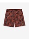 Skechers B 5 Inch Allover Print Swimshort Büyük Erkek Çocuk Siyah Deniz Şortu Sk2510098-001 Siyah