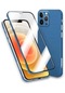 iPhone 11 Pro Uyumlu Premium 360 Koruyucu, Ultra İnce Mikrofiber,çizilmeye Karşı Cep Telefonu Kılıfı - Mavi