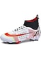 Aromee Genç Futbol Ayakkabıları - Erkek Çocuklar İçin Yüksek Performanslı Atletik Kramponlar - Yüksek Kavrama Ve Güç Hediye İle Profesyonel Sınıf Futbol Kramponları - 909-1-white Red