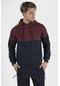 Maraton Sportswear Comfort Erkek Kapşonlu Uzun Kol Basic Lacivert Sweatshirt 18360-lacivert