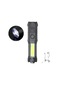 Wealthglow Telescopic Usb Rechargeable Led Flashlight Siyah