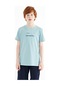 Tommy Life Açık Mavi Baskı Detaylı O Yaka Standart Kalıp Erkek Çocuk T-shirt - 11117 Açık Mavi