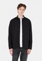 Colins Regular Fit Shirt Neck Düz Erkek Siyah Uzun Kol Gömlek Cl1069905 Cl1069905 Q1.v2 Blk Siyah