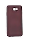 Ekılıf - Samsung Galaxy J7 Prime Uyumlu Kılıf Mat Soft Premier Silikon Kapak - Mürdüm