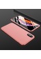 Noktaks - iPhone Uyumlu Xs Max 6.5 - Kılıf 3 Parçalı Parmak İzi Yapmayan Sert Ays Kapak - Rose Gold