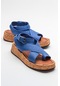 Luvishoes Sary Kot Mavi Kadın Sandalet