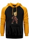 Groot Baby Warrior Sarı Renk Reglan Kol Kapşonlu Sweatshirt