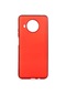 Noktaks - Xiaomi Uyumlu Xiaomi Redmi Note 9 Pro 5g - Kılıf Mat Renkli Esnek Premier Silikon Kapak - Kırmızı