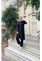 Sevda Fermuarlı Uzun Tunik Pantolon Spor İkili Takım - 03058 - Siyah