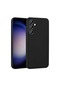 Kilifone - Samsung Uyumlu Galaxy S23 Fe - Kılıf Mat Renkli Esnek Premier Silikon Kapak - Siyah