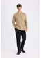 DeFacto Tailored Regular Fit Normal Kesim Kumaş Pantolon Basic Düz Cepli D9081AX24WNBK27