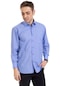 Erkek Regular Kalıp Cepli Yüksek Kalite Klasik Dakron Kumaş Gömlek 2316 - Mavi