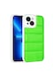 Noktaks - iPhone Uyumlu 13 - Kılıf Kamera Korumalı Renkli Parlak Seksek Kapak - Yeşil