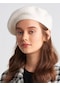Kadın Ressam Beresi Krem Fransız Şapka - Standart