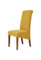 Yüksek Sırt Ve Evrensel Yüksek Elastikiyet Sandalye Örtüsü Jakarlı M Xl Boyutu Egg Yellow M Size 45-58cm Egg Yellow
