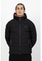 Maraton Sportswear Regular Erkek Kapşonlu Uzun Kol Basic Siyah Mont 21501-siyah