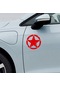 Star Sticker Model 5 - 4x4 Sticker - Off Road Sticker - Jeep Sticker - 20cm X 20cm - Kırmızı