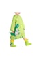 Hyt-çocuk Karikatür Kapüşonlu Çantalı Yağmurluk Takımı L-yeşil