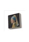 İnci Küpeli Kız Johannes Vermeer, 1665 Baskılı Taş Magnet 5x5