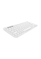 Sunny Sn7032 7" Uyumlu Kablosuz Bluetooth Pilli Türkçe Q Klavye - Beyaz
