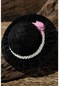 Siyah Eşarp Şal Iğnedanlık Kadife Çiçekli Şapkalı 5002_01 Siyah