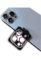 Noktaks - iPhone Uyumlu 14 Pro Max - Kamera Lens Koruyucu Cl-09 - Colorful