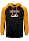 Blackpink Face Sarı Renk Reglan Kol Kapşonlu Sweatshirt Sarı