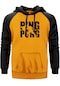 Ping Pong Actor Sarı Renk Reglan Kol Sweatshirt