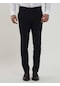 Dufy Lacivert Erkek Ekstra Slim Fit Melanj Desenli Klasik Pantolon - 103476-lacivert