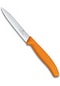Victorinox Sivri Uç Düz Soyma Bıçağı 10 CM Turuncu