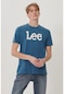 Lee Lightweight Logo Erkek Mavi Bisiklet Yaka Tişört L65QAIQO