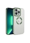 Kilifone - İphone Uyumlu İphone 14 Pro Max - Kılıf Kamera Korumalı Tatlı Sert Omega Kapak - Yeşil