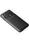 Kilifone - Samsung Uyumlu Galaxy A11 - Kılıf Auto Focus Negro Karbon Silikon Kapak - Siyah