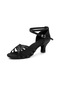 Kadın Latin Dans Ayakkabıları Balo Salonu Dans Ayakkabıları Orta Topuklu 5 Cm Size34-41 Siyah
