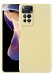 Kilifone - Xiaomi Uyumlu Redmi Note 11 Pro 5g - Kılıf Mat Renkli Esnek Premier Silikon Kapak - Gold