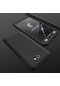 Tecno - Samsung Galaxy Uyumlu J7 Prime / J7 Prime Iı - Kılıf 3 Parçalı Parmak İzi Yapmayan Sert Ays Kapak - Siyah